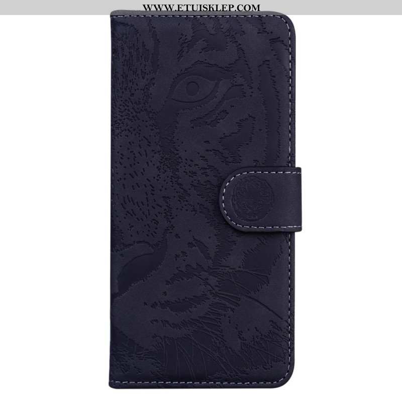 Etui Folio do Moto G71 5G Nadruk Twarzy Tygrysa